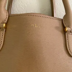 Lauren Ralph Lauren Leather Newbury Tan Tote Bag. thumbnail 5