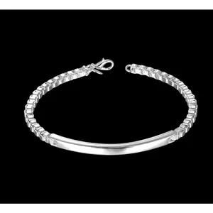 Solid Box Chain Bracelet | 925 Sterling‎ Silver thumbnail 14