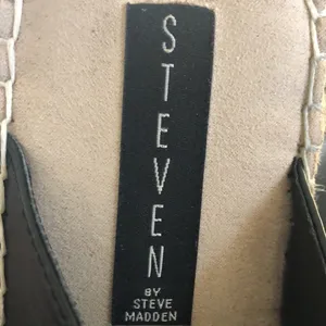 Steven By Steve Madden Black Lapis Espadrille Leather Platform Sandal 8M Bohemian thumbnail 7