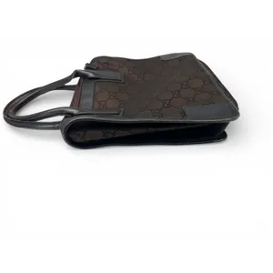 Gucci Set bag Wallet Dust bag brown canvas GG monogram tote Purse Top Handel thumbnail 6