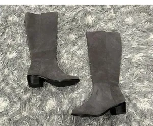 Vionic Tinsley Gray Suede Leather Knee High Boots Sz. 5 thumbnail 1