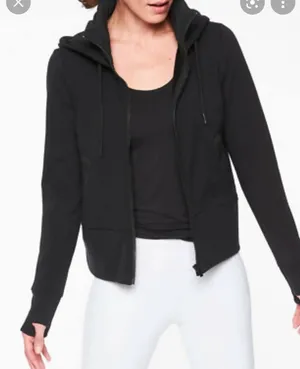 ATHLETA Victory Primaloft Black‎ Hoodie Size Medium #373167-00 thumbnail 1