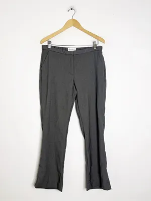 Abercrombie & Fitch Gray Trouser Pants Size 10 Short Mid Rise Career thumbnail 3