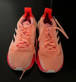 Adidas Pink and Black Running Shoes thumbnail 1