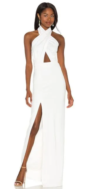 Amanda Uprichard X REVOLVE Zahara‎ Gown in White thumbnail 1