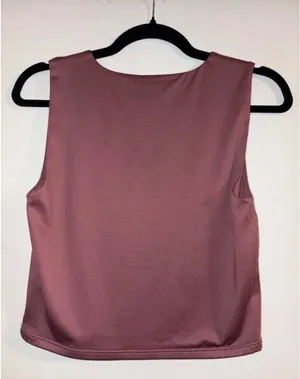 The Workshop Mauve Pink Crop Tank Top – Size Large (NWT) thumbnail 3