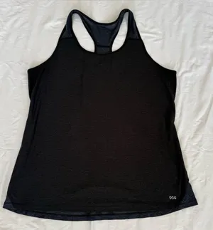 DSG XL Black Racerback Workout Tank‎ Top Athletic Moisture Wicking thumbnail 1
