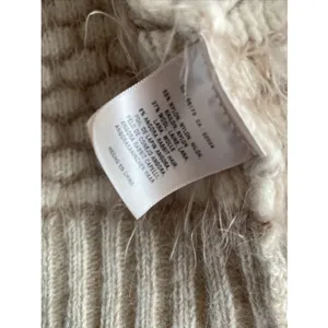 Moth Anthropologie Textured Bubble Knit Cardigan Womens‎ Size XS Tan Wool Angora thumbnail 6