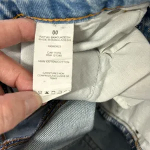 Garage 100% Cotton High Rise Boyfriend Jeans Sz 23 Vintage Fit Distressed Denim thumbnail 11