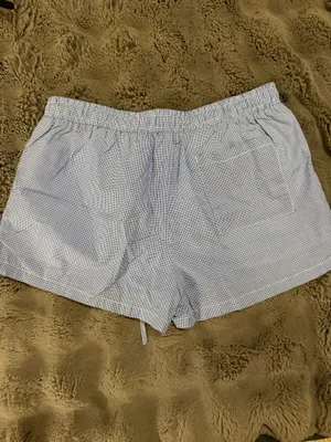 Gingham Shorts Blue Size M thumbnail 3