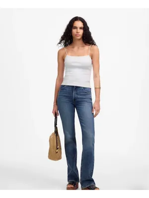 NWT Madewell White Squareneck Tank Top - Size: Medium thumbnail 11