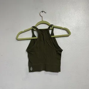 Free People Movement Black Gone Adrift Seamless Yoga Crop Top Sz S thumbnail 8
