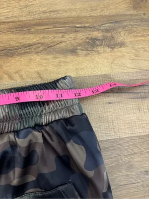 Maniere De Voir Patchwork Camo Print Cargo Drawstring Satin Jogger’s Women’s thumbnail 8