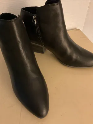 Frye women black leather Chelsea Judith heel boots US 10 thumbnail 9