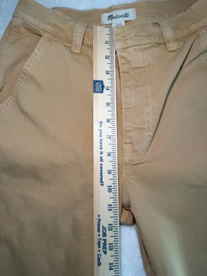 The Perfect Vintage Wide Leg High Rise Madewell Women Earthen Gold Size 27 Fall thumbnail 6