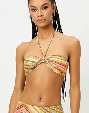 Frankie’s Bikinis x Hailee Steinfeld | Katarina Halter Bandeau Bikini Top thumbnail 1