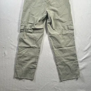 Crosby Womens Size 2 Cargo Pants Khaki Utility Straight Leg Raw Hem NWt thumbnail 7