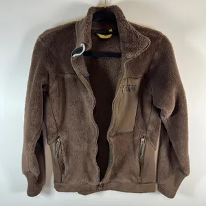 Mountain Hardwear Fleece Jacket Women's M Brown Zip Up Sherpa‎ Cozy Outdoor thumbnail 5