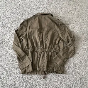 Zenana Outfitters Womens Cotton Army Military Green Zip & Snap Utility Jacket L thumbnail 4