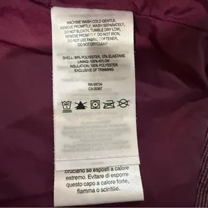 Columbia Dandi Camp Insulated Quilted Vest Women’s Small Maroon Red Mock Neck thumbnail 7