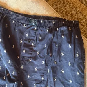 POLO by Ralph Lauren Underwear Navy Cotton Logo Sleep Pants PJs Size Medium thumbnail 4