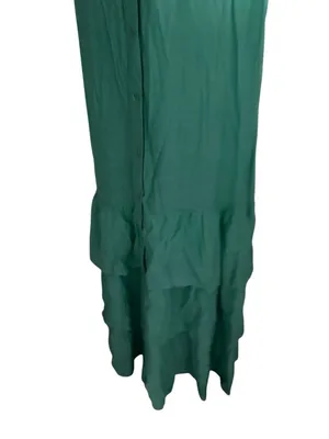 HIRUS Green Button Down Maxi Dress Size Large thumbnail 2