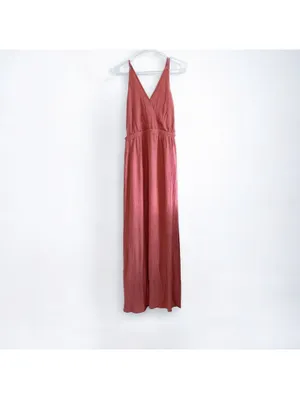 Lulus Rusty Rose Maxi Dress Pink Backless Womens Medium thumbnail 3