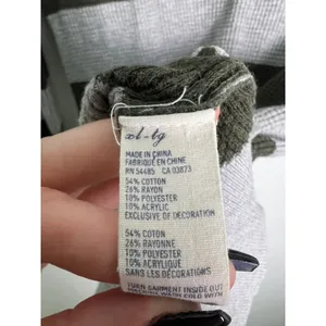 American Eagle Outfitters Striped Thermal Sweater Olive Gray XL Y2K Collegiate thumbnail 5