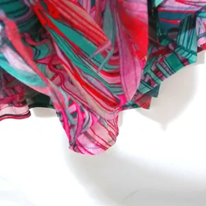 Jennifer Lopez L Tropical Drama Turquoise Pink Palm Top thumbnail 3