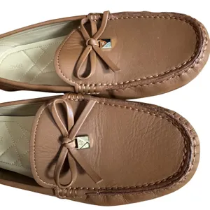Michael Kors Fulton Tan Leather Moccasin Loafer Flats 8.5 Classic Neutral Office thumbnail 3