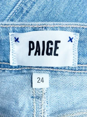 PAIGE Nellie Culotte Jeans Size 24 Harmonic Wide Leg Crop Mid Rise Light Wash thumbnail 9