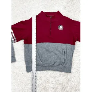 Colosseum Florida State FSU Cropped Spirit Jersey 1/2 Zip Sweatshirt Size‎ Small thumbnail 3