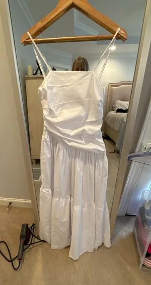 Dani Midi Dress - Aymertical Rushed Waisted Dress thumbnail 1