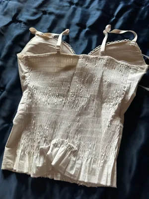 Corset White Top Cute Lolita Style thumbnail 3