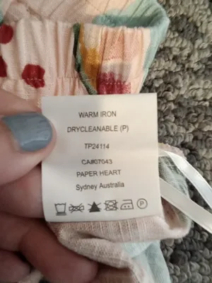 Paper Heart Wideleg Tropical Fruit Print Art To Wear Vacation Beach Womens Small thumbnail 11