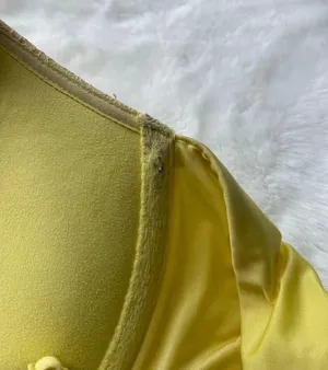 Women's Very Sexy Push-Up Lace Trim Bra Yellow, 34D thumbnail 7