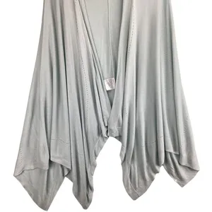 Lululemon Sweater Wrap Shrug Draped Size‎ OS Silk Blend Light Blue Super Soft thumbnail 4