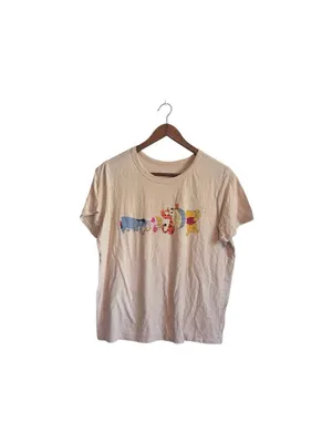 Disney Winnie the Pooh Tigger Parade Beige Graphic Logo Tee Shirt Top thumbnail 3