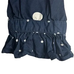 J. Crew Women's Size 6 Blue Polka Dot Ruffle‎ Neck Button-Up Shirt thumbnail 7