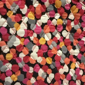 Vera Bradley Large Ruffle Cosmetic MakeUp Bag Pink Orange‎ White Polka-dots thumbnail 4