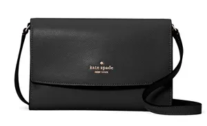 Kate Spade NY black leather crossbody thumbnail 1