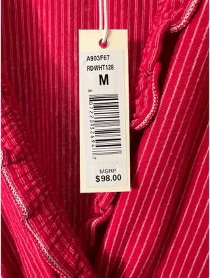 Max Studio Red Striped Sleeveless Dress thumbnail 3