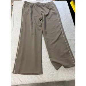 Members Mark Sandwash Wide Leg Pants XXL Taupe Brown Piping Moisture Wicking NWT thumbnail 6