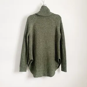 A New Day Green Cowl Neck Tunic Length Sweater Medium Blogger Favorite thumbnail 9