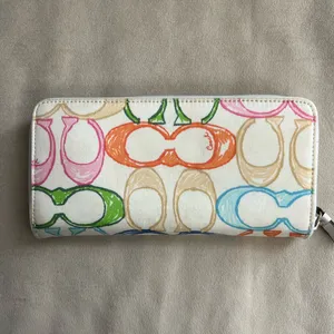 👜 COACH Scribble Signature Multicolor Shoulder Bag & Wallet Set thumbnail 13