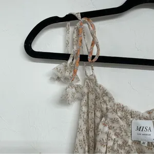 Misa Los Angeles Dionica Midi Floral Tiered Boho Dress Womens M Cottage Core thumbnail 9