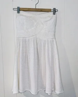 Kimchi Blue White Strapless Dress S thumbnail 4