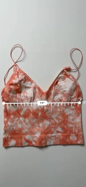 Intimately Free People Seamless Tie-Dye V-Neck Crop Camisole Tank Top thumbnail 3