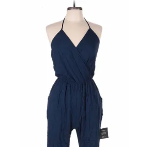 Lulus Learning to Fly Navy Halter Jumpsuit Large Coastal Casual thumbnail 3