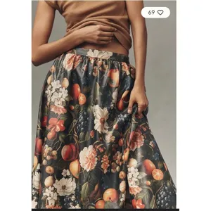 ANTHROPOLOGIE MAEVE THE JACIE FAUX-LEATHER PRINTED MAXI SKIRT Sz XXS NEW Boho thumbnail 4